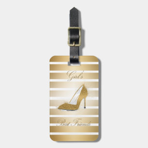 Hübscher High Heels Schuh "Girls best Friends" Gepäckanhänger