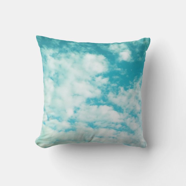 hübscher Himmel Foto Kunstkissendesign Kissen (Vorderseite)