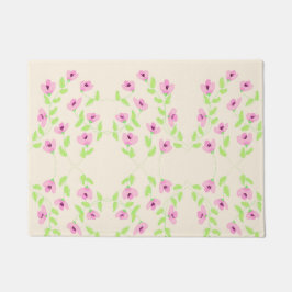 Hübscher Hübsch rosa Flower Floor Mat Fußmatte