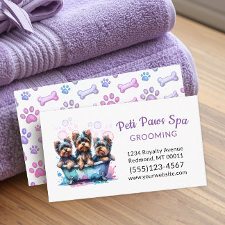 Hübscher Hund Grooming-Service Tierfriseur Visitenkarte