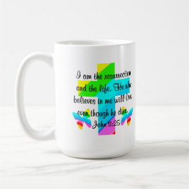 HÜBSCHER JOHN 11:25 RAINBOWS UND SCHALTFLÄDEN KAFFEETASSE