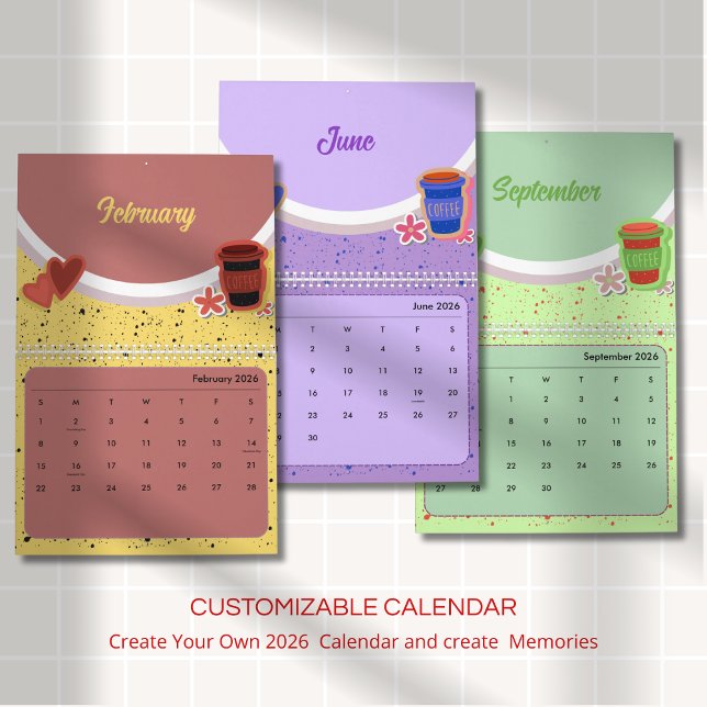Hübscher Kaffeetassen-Kalender 2026 Kalender (Von Creator hochgeladen)