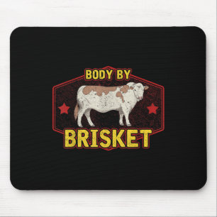 Hübscher Körper nach Brisket Fleisch Grillfleisch  Mousepad