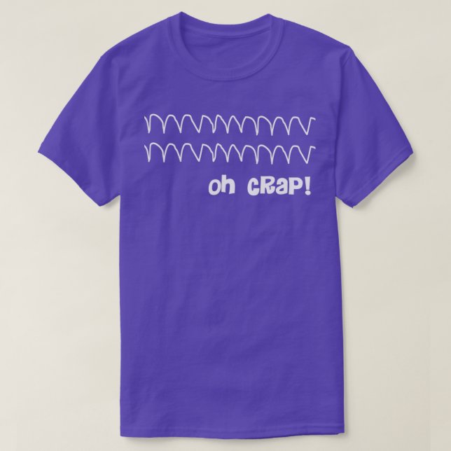 Hübscher Krebs Herzrhythmus 1 T-Shirt (Design vorne)