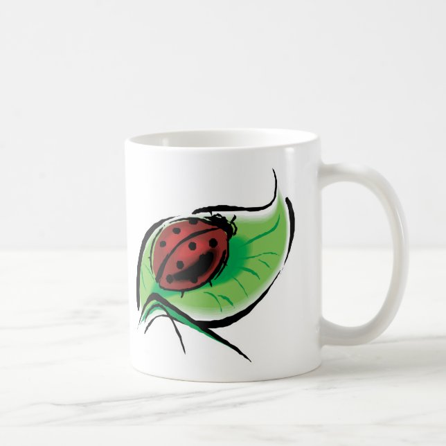hübscher Laubkäfer Kaffeetasse (Rechts)