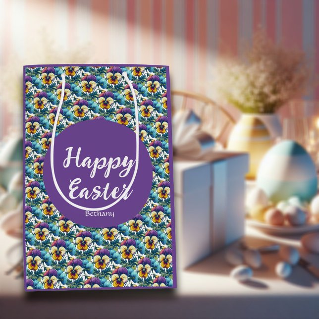 Hübscher Lila Frühjahrspantentypster Mittlere Geschenktüte (Von Creator hochgeladen)