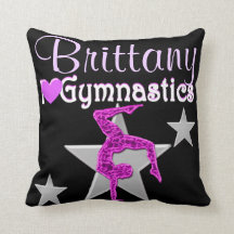 HÜBSCHER LILA PERSONALISIERTER GYMNASTIKPILLOW