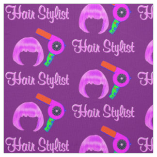 HÜBSCHER LILA UND PINKHAARSTYLIST STOFF
