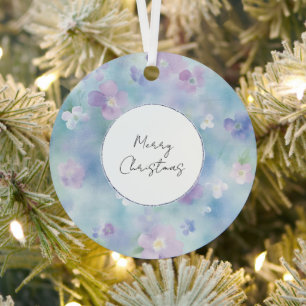 Hübscher Lila White Lavendel Ornament Aus Metall