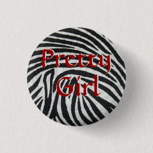 Hübscher Mädchen-Knopf Button