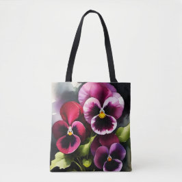 Hübscher Marondaek rote Stiefmütterchen Aquarellma Tasche