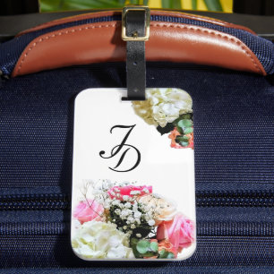 Hübscher Mit Monogramm Gepäckträger Gepäckanhänger