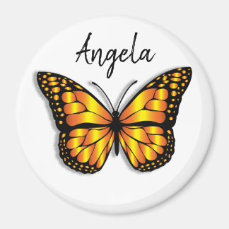 Hübscher Monarch Butterfly Personalisierter Name Magnet