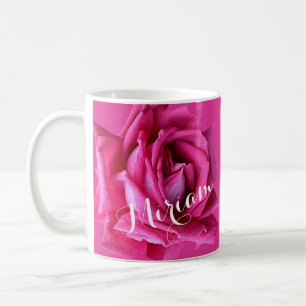 Hübscher Name des Miriams,  Liebe in heißen rosa R Kaffeetasse