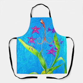 Hübscher Orchid Bird Schürze