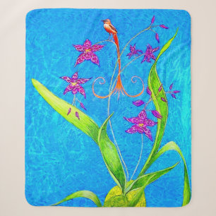 Hübscher Orchid Bird Sherpadecke