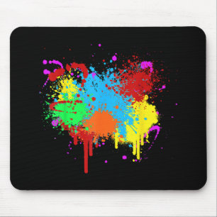 Hübscher Paint-Spritzer-Malvorgang Abstrakter Art Mousepad