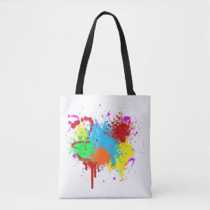 Hübscher Paint-Spritzer-Malvorgang Abstrakter Art Tasche