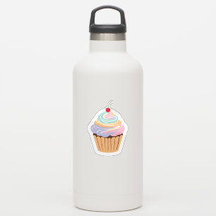 Hübscher Pastell-Cupcake Aufkleber
