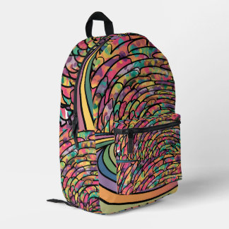 Hübscher, pastellfarbener Regenbogen Bedruckter Rucksack
