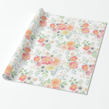 Hübscher PastellWatercolor mit Blumen