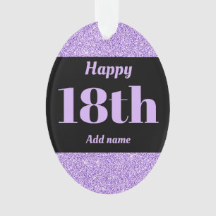 Hübscher personalisierter Geburtstagsgeschenk 18. Ornament