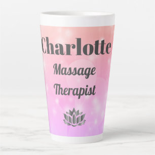Hübscher personalisierter Massagetherapeut Latte T Milchtasse