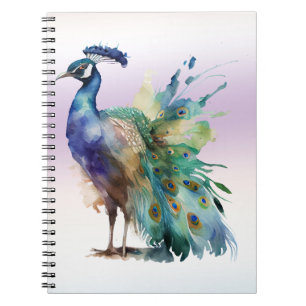 Hübscher Pfau Notizblock