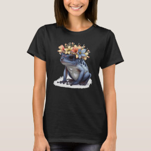 Hübscher Pfeilgiftfrosch Blumenkrone Amphibie T-Shirt
