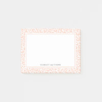 Hübscher Pfirsichname in Pastell Leopard