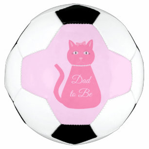 Hübscher Pink Baby Girl Katze Individueller Vater  Fußball