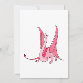 Hübscher Pink Fantasy Dragon