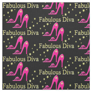 HÜBSCHER PINK HÖHE FABULOUS DIVA STOFF