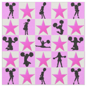 HÜBSCHER PINK STAR I LIEBE BIS ZU KÄSE STOFF