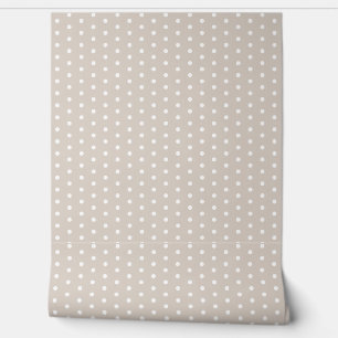Hübscher Polka Dot Pattern Stone Weiß Niedlich Ele Tapete
