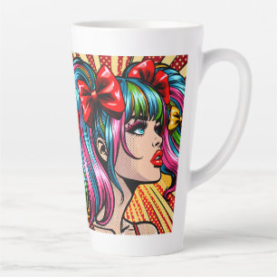 Hübscher Pop Art Comic Giro del Malcantone Milchtasse