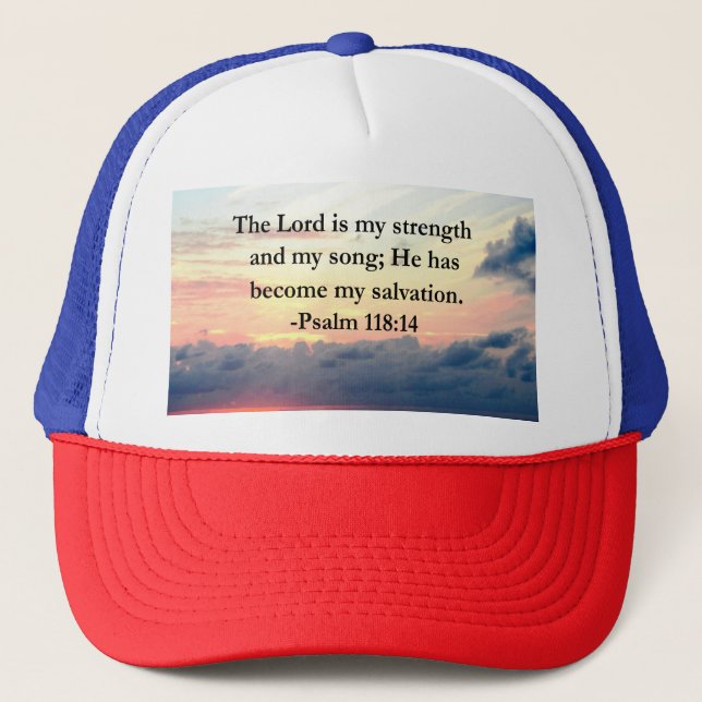HÜBSCHER PSALM 118 14 SONNENSCHLAG ÜBER DEM OZEAN TRUCKERKAPPE (Vorderseite)