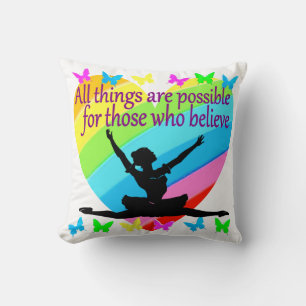 HÜBSCHER RAINBOW ALLE DINGE SIND MÖGLICH BALLERINA KISSEN
