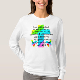 HÜBSCHER RAINBOW-KROSS ISAIAH 41:10-DESIGN T-Shirt