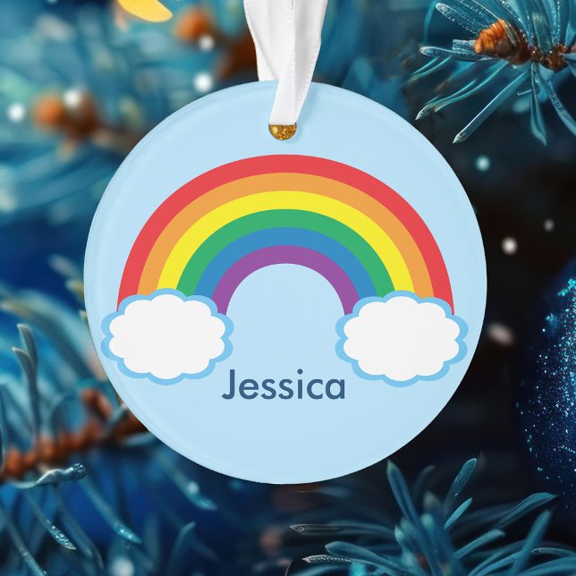 Hübscher Regenbogen Personalisiert Ornament (Von Creator hochgeladen)