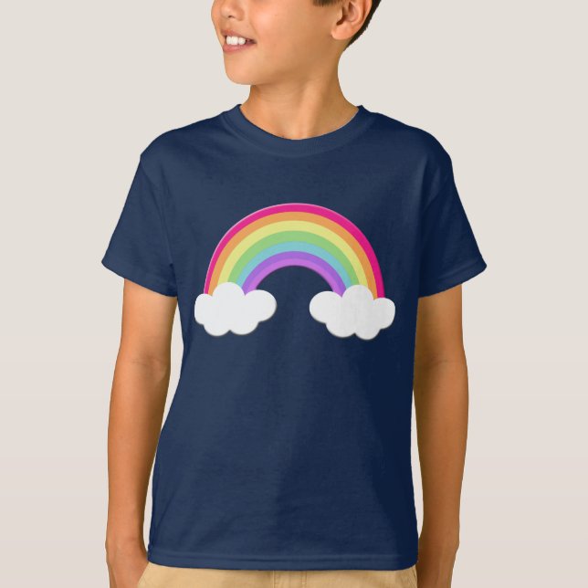 Hübscher Regenbogen scherzt T-Shirt (Vorderseite)
