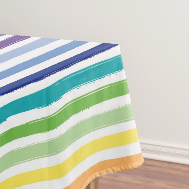 Hübscher Regenbogen Streifen Muster Küche Tischdecke (Beispiel)
