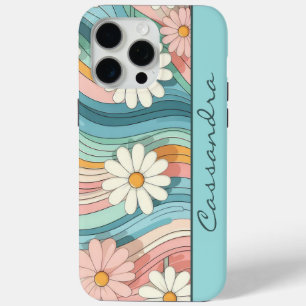 Hübscher Retro Daisy Blume Power Name Case-Mate iPhone Hülle