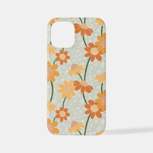 Hübscher Retro-Mutation der Blume der 1970er Jahre iPhone 12 Mini Hülle
