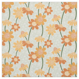 Hübscher Retro-Mutation der Blume der 1970er Jahre Stoff