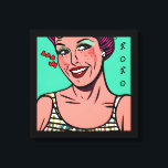Hübscher Retro-Pop Art XOXO Leinwanddruck<br><div class="desc">Retro Pop Art Frauen mit Herzen. Liebe Sie. xoxo</div>