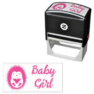Hübscher rosa Baby-Stachelschwein-Stempel Permastempel