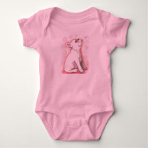 Hübscher rosa Babybodysuit der französischen