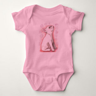 Hübscher rosa Babybodysuit der französischen Baby Strampler