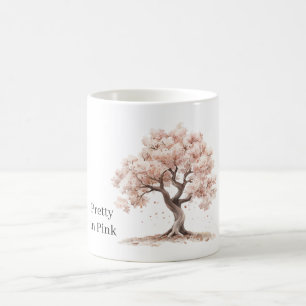 Hübscher Rosa Baum Kaffeetasse